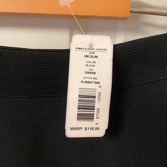 Romeo and Juliet Couture Black Skirt Medium - Picture 5 of 7